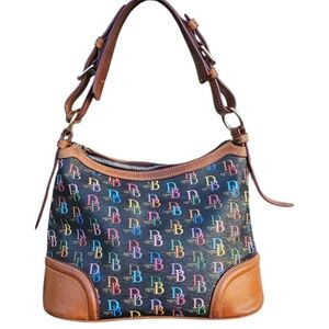 Dooney & Bourke Multicolor Logo Hobo Bag